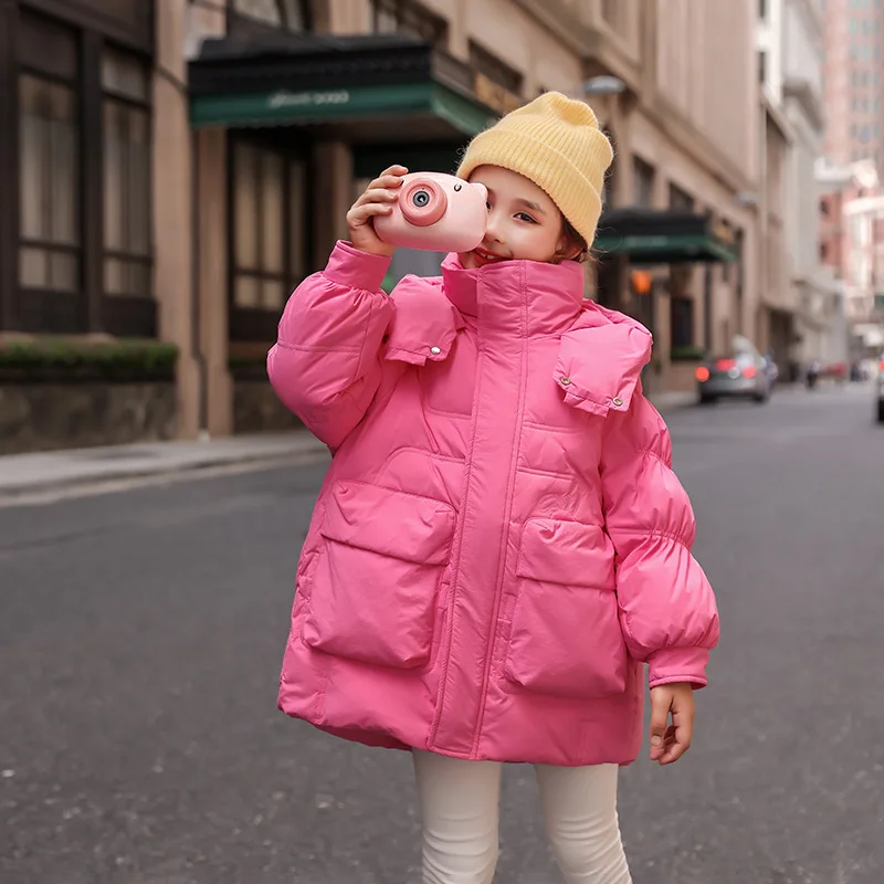 -20 Degree winter children's black cold-proof down jacket Girls' fashion pink down jacket Big children's warm winter clothes
-20 Degree winter children's black cold-proof down jacket Girls' fashion pink down jacket Big children's warm winter clothes