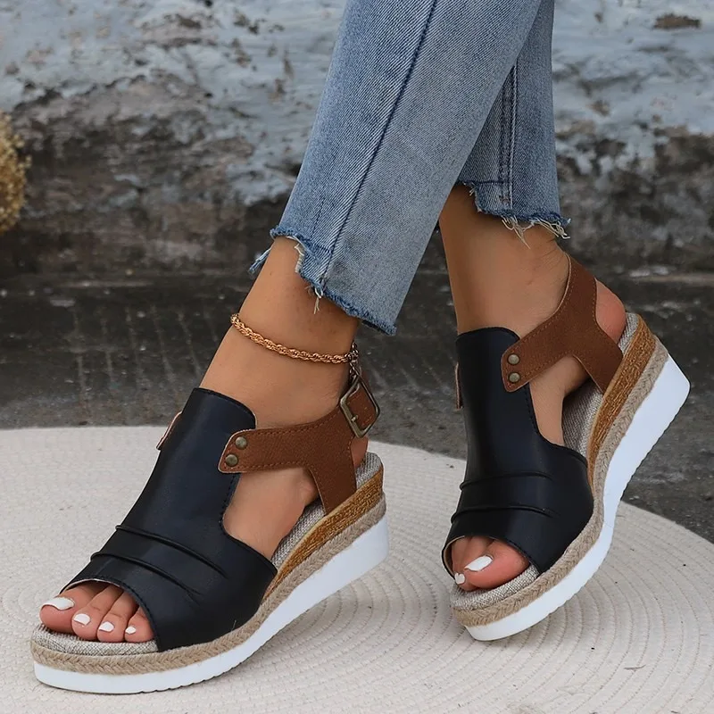Retro Female Platform Sandals 2023 Hot Sale Modern Sandals Women's Sandals Summer Dress Sandals Women Peep Toe Shoes for Women
Retro Female Platform Sandals 2023 Hot Sale Modern Sandals Women's Sandals Summer Dress Sandals Women Peep Toe Shoes for Women