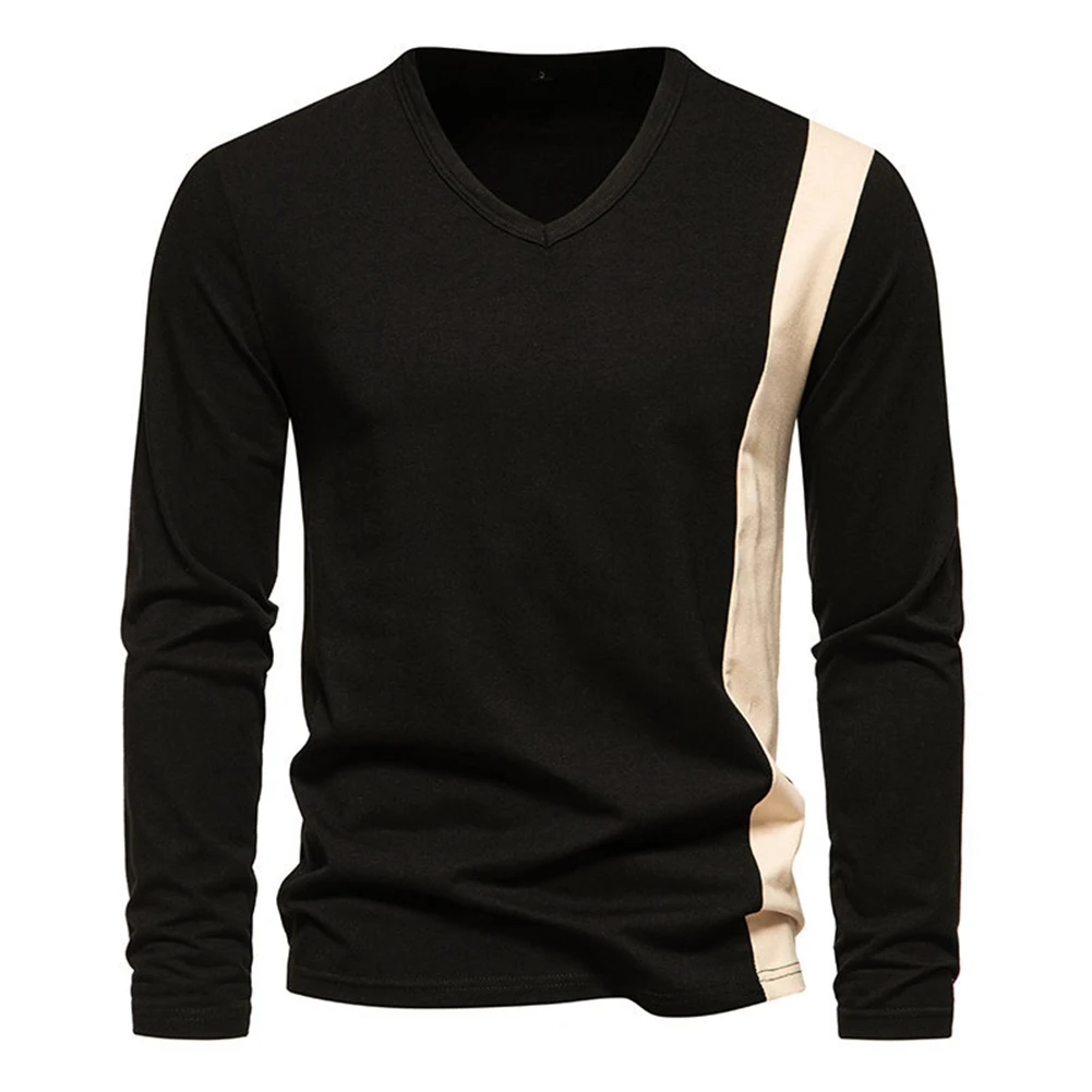 Mens Autumn Winter V Neck Long Sleeve T Shirt Casual Loose Top Outwear Tee Sports Top Pullover Bottoming Patchwork Men's T-shirt
Mens Autumn Winter V Neck Long Sleeve T Shirt Casual Loose Top Outwear Tee Sports Top Pullover Bottoming Patchwork Men's T-shirt