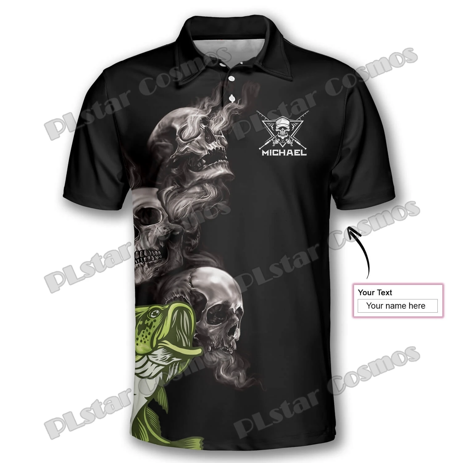 PLstar Cosmos Fishing Skull Crossed American Flag Pattern 3D Printed Men's Polo Shirts Fashion Casual short sleeve shirt PLP19
PLstar Cosmos Fishing Skull Crossed American Flag Pattern 3D Printed Men's Polo Shirts Fashion Casual short sleeve shirt PLP19