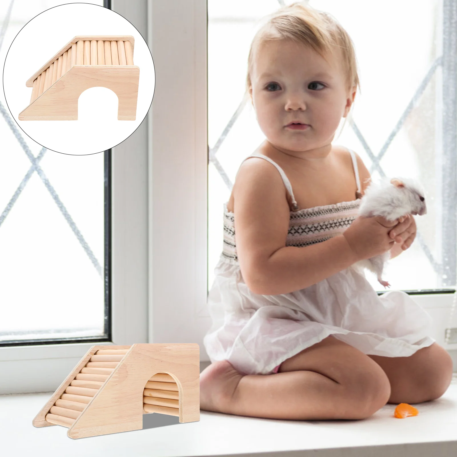 Guinea Pig Hamster Climbing Ladder Toy Cage Accessories Wooden Chinchilla Stair Hideaway
Guinea Pig Hamster Climbing Ladder Toy Cage Accessories Wooden Chinchilla Stair Hideaway