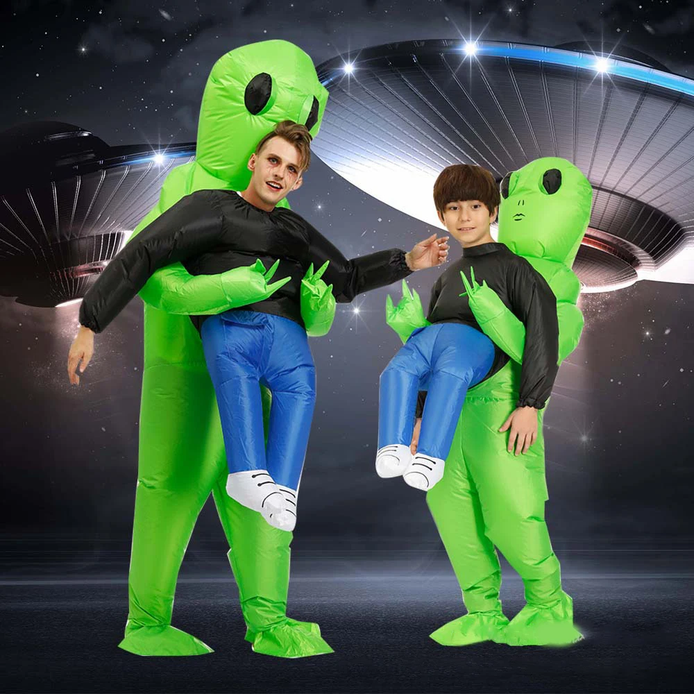 New Adult Kids Alien Cosplay Inflatable Costume Funny Tricky Cosplay Suit Parent-Child Clothing Halloween Party Inflatable Suit
New Adult Kids Alien Cosplay Inflatable Costume Funny Tricky Cosplay Suit Parent-Child Clothing Halloween Party Inflatable Suit