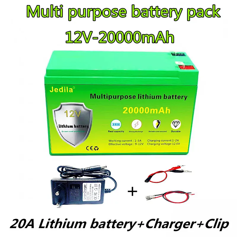 

New high-capacity lithium-ion rechargeable battery pack 12V 30000mah. It can be used for children's car toys emergency lamp