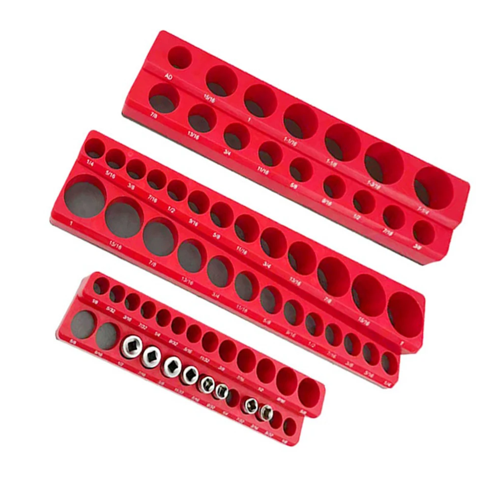 Magnetized Tool Socket Holder Storage Racks Plastic Alloy Steel Socket Holder Blue/red Magnetic Socket Organizer
Magnetized Tool Socket Holder Storage Racks Plastic Alloy Steel Socket Holder Blue/red Magnetic Socket Organizer