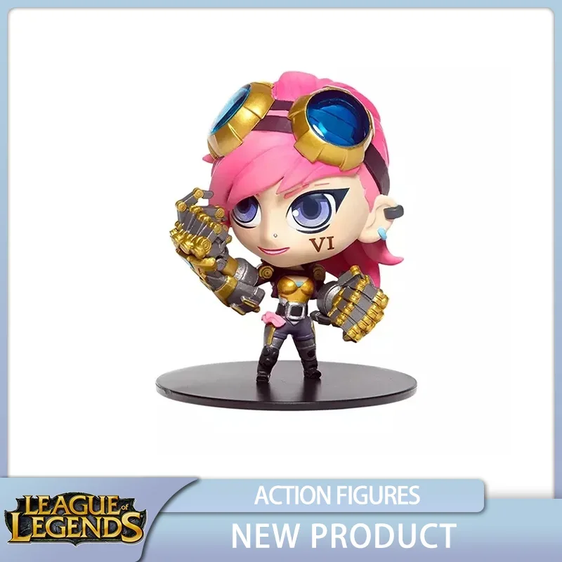 

League of Legends LOL Action Figure The Piltover Enforcer Vi Game Anime Figure Collectible Doll Model Kid Toy Genuine