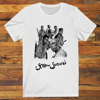 A Camiseta Estampada de Gola V Versátil: Um Essencial para o Guarda-roupa Moderno 10 Seven Samurai 7 Samurai Japan Movie Men's White T-Shirt S-3XL