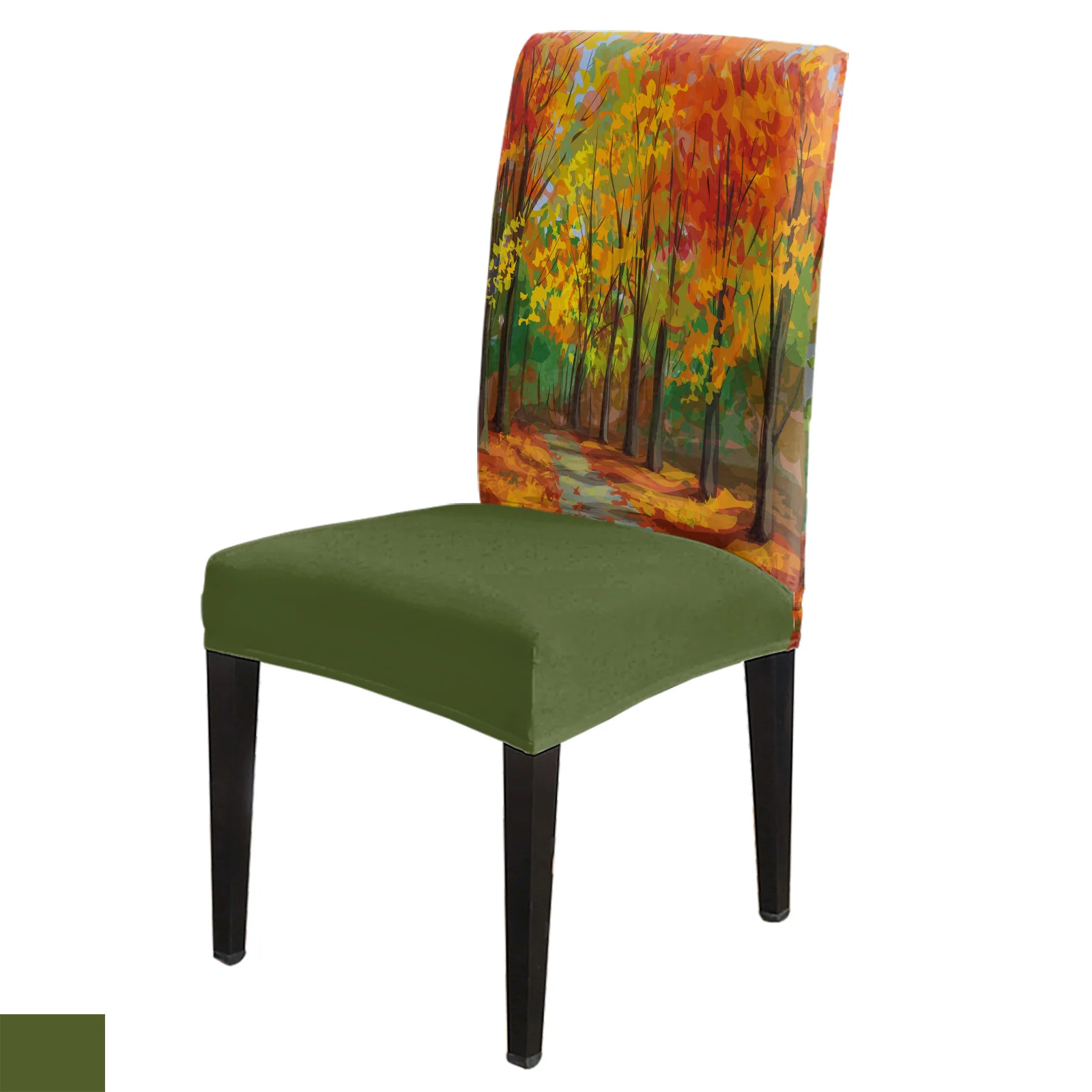 Autumn Park Road Maple Leaves Chair Cover Set Kitchen Dining Stretch Spandex Seat Slipcover for Banquet Wedding Party
Autumn Park Road Maple Leaves Chair Cover Set Kitchen Dining Stretch Spandex Seat Slipcover for Banquet Wedding Party