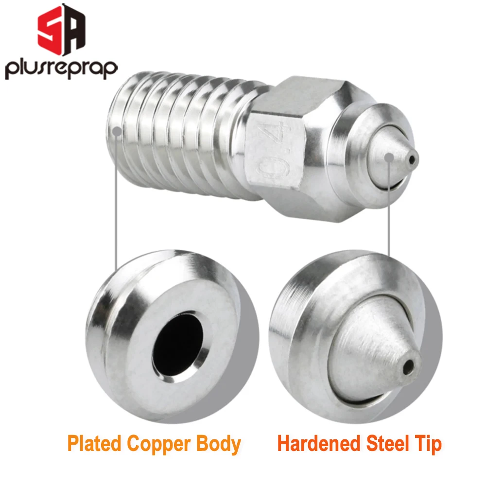 Dual Metal Neptune Plated Copper Nozzle Solid Hardened Steel Tip for ELEGO Neptune 4 Neptune-4 Pro Series 3D Printer
Dual Metal Neptune Plated Copper Nozzle Solid Hardened Steel Tip for ELEGO Neptune 4 Neptune-4 Pro Series 3D Printer