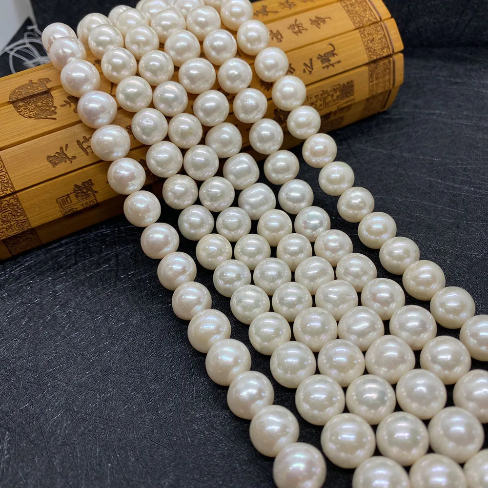 Natural Freshwater Pearl Beads High Quality White Round Perforated Beads DIY Necklace Earrings Jewelry Accessories 11-12mm
Natural Freshwater Pearl Beads High Quality White Round Perforated Beads DIY Necklace Earrings Jewelry Accessories 11-12mm