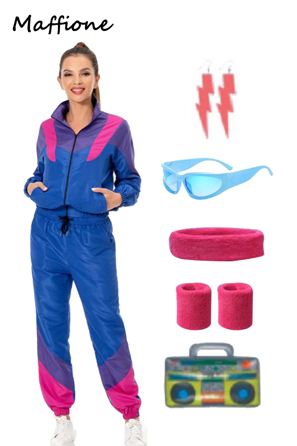 80s Women Retro Cosplay Outfits Adult Hippie Costumes Carnival Halloween Tracksuit Women Men Windbreaker Party Fantasia Dress Up
80s Women Retro Cosplay Outfits Adult Hippie Costumes Carnival Halloween Tracksuit Women Men Windbreaker Party Fantasia Dress Up
