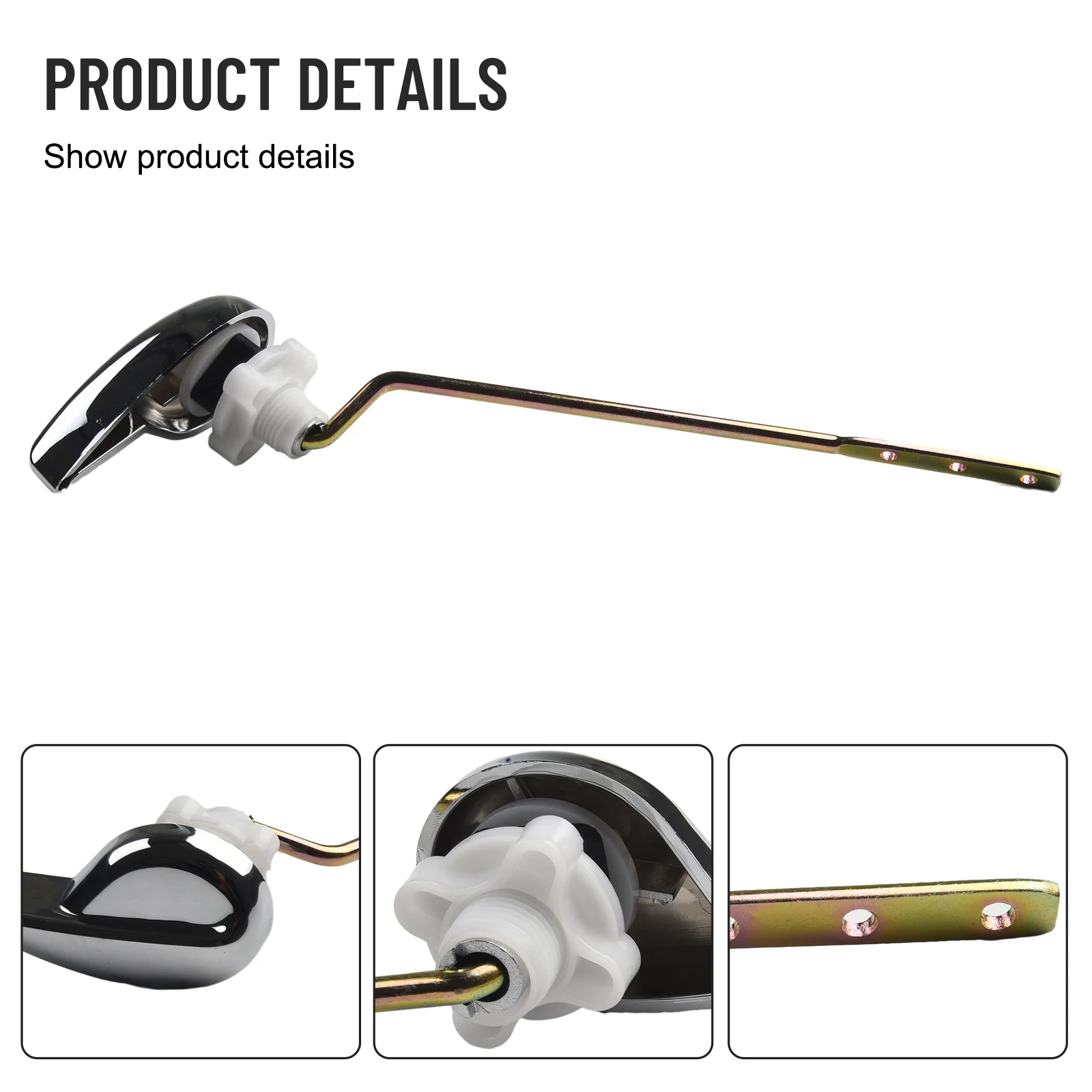 New Practical Toilet Lever Handle Toilet Handle Carbon Steel Decorate Your Bathroom Featured Side Mount Design
New Practical Toilet Lever Handle Toilet Handle Carbon Steel Decorate Your Bathroom Featured Side Mount Design