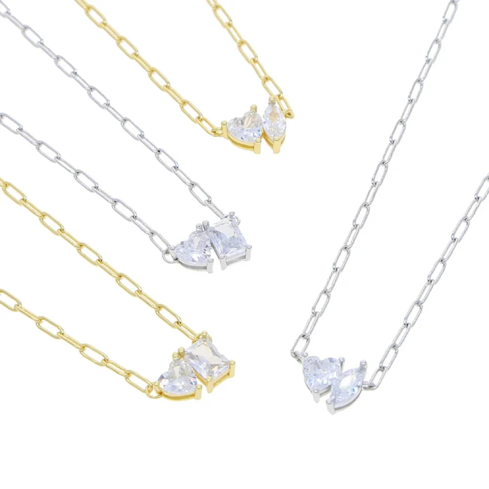 Fashion New Square Oval Heart Necklace Cubic Zirconia CZ Paved 925 Sterling Silver Minimal Delicate Single Stone Simple Jewelry 9 Mallzona Sba62916f066847efb0bd114a3f11a5b7e Fashion New Square Oval Heart Necklace Cubic Zirconia CZ Paved 925 Sterling Silver Minimal Delicate Single Stone Simple Jewelry Mallzona