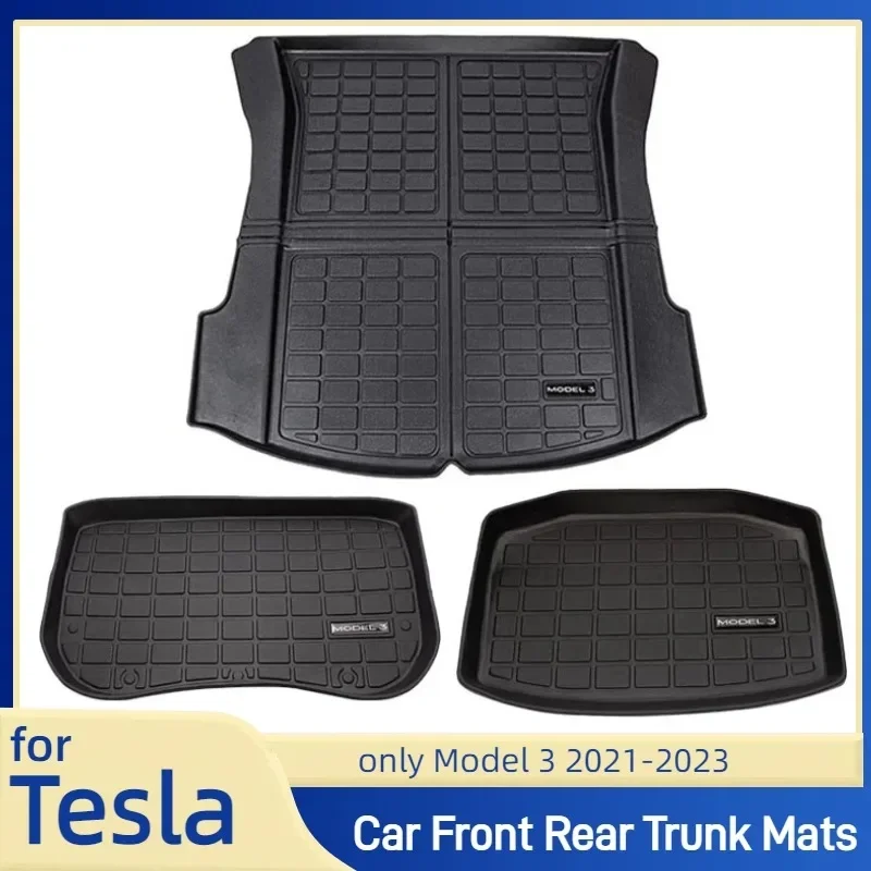 Car Front Rear Trunk Mats Protection Pad for Tesla Model 3 2021-2023 TPE Waterproof Cargo Liner Floor Mat Interior Accessories
Car Front Rear Trunk Mats Protection Pad for Tesla Model 3 2021-2023 TPE Waterproof Cargo Liner Floor Mat Interior Accessories