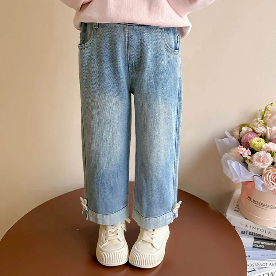 بنطلون جينز جديد للأطفال لعام 2026 مبطن بالصوف، سروال حراري دافئ للخريف والشتاء، بنطلون دنيم أنيق للفتيات، ملابس سفلية كاجوال للأطفال من 3-8 سنوات بنطلون جينز جديد للأطفال لعام 2026 مبطن بالصوف، سروال حراري دافئ للخريف والشتاء، بنطلون دنيم أنيق للفتيات، ملابس سفلية كاجوال للأطفال من 3-8 سنوات