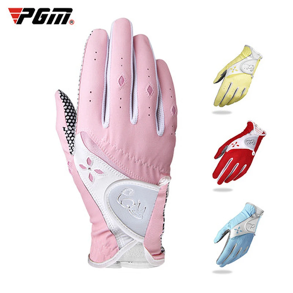 PGM 1 Pair Of Women'S Leather Golf Gloves Sweat Absorbing Sports Gloves Anti Slip Particle Gloves Golf Supplies
PGM 1 Pair Of Women'S Leather Golf Gloves Sweat Absorbing Sports Gloves Anti Slip Particle Gloves Golf Supplies