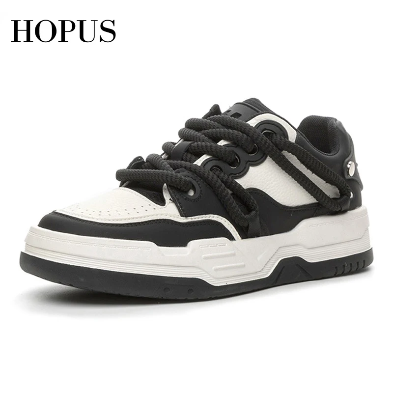 HOPUS Woman Vulcanize Shoes Round Toe Lace-up Casual Platform Shoes For Women 2023 Winter New Leather White Sneakers Mixed-Color
HOPUS Woman Vulcanize Shoes Round Toe Lace-up Casual Platform Shoes For Women 2023 Winter New Leather White Sneakers Mixed-Color