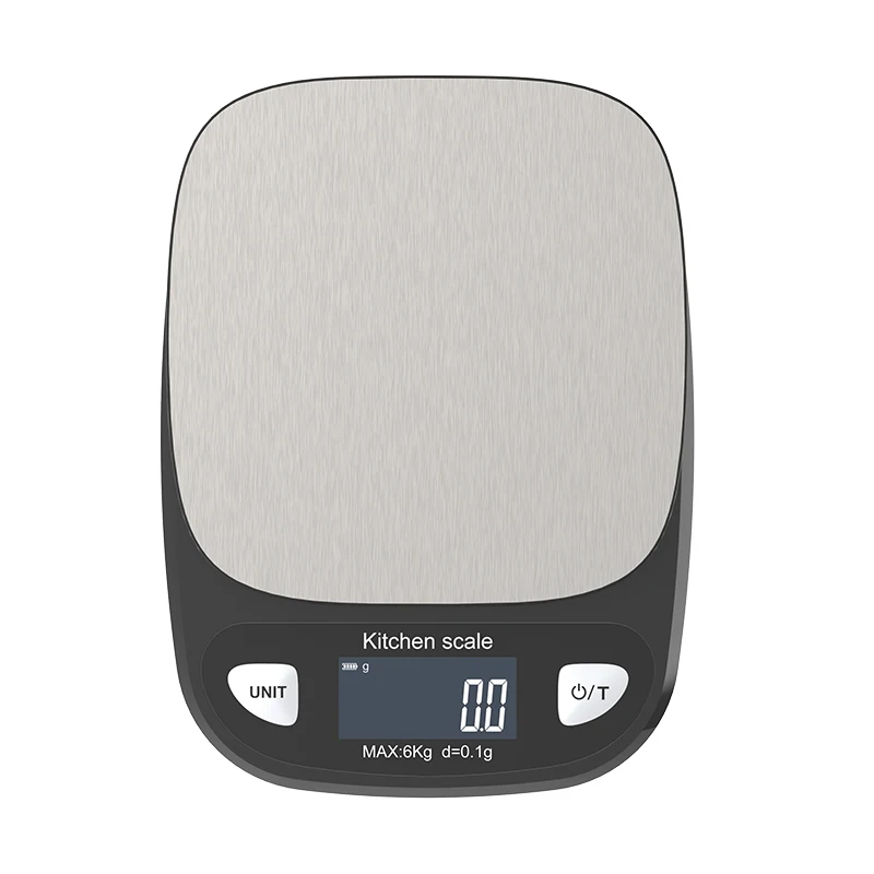 

Электронные кухонные весы из нержавеющей стали с ЖК-дисплеем, 6 кг х 0,1 г