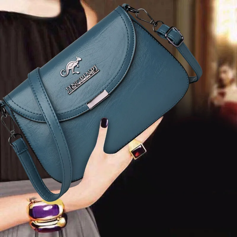 

New Fashion Women's Shoulder Bag Soft Leather Texture Large Capacity Mom's Diagonal Straddle Bag Women's Bag