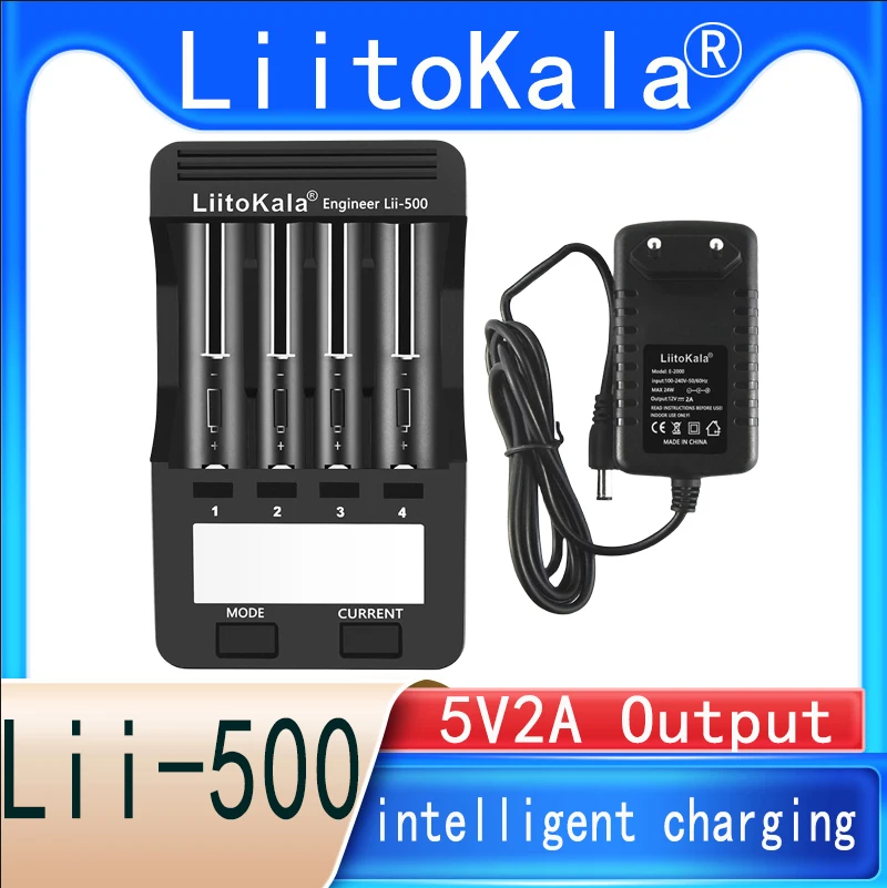 Liitokala Lii-600 Lii-500 Lii500s Nickel hydrogen/cadmium charger aa aaa LCD display 3.7V 1.2V 18650 26650 21700 Battery charger
Liitokala Lii-600 Lii-500 Lii500s Nickel hydrogen/cadmium charger aa aaa LCD display 3.7V 1.2V 18650 26650 21700 Battery charger