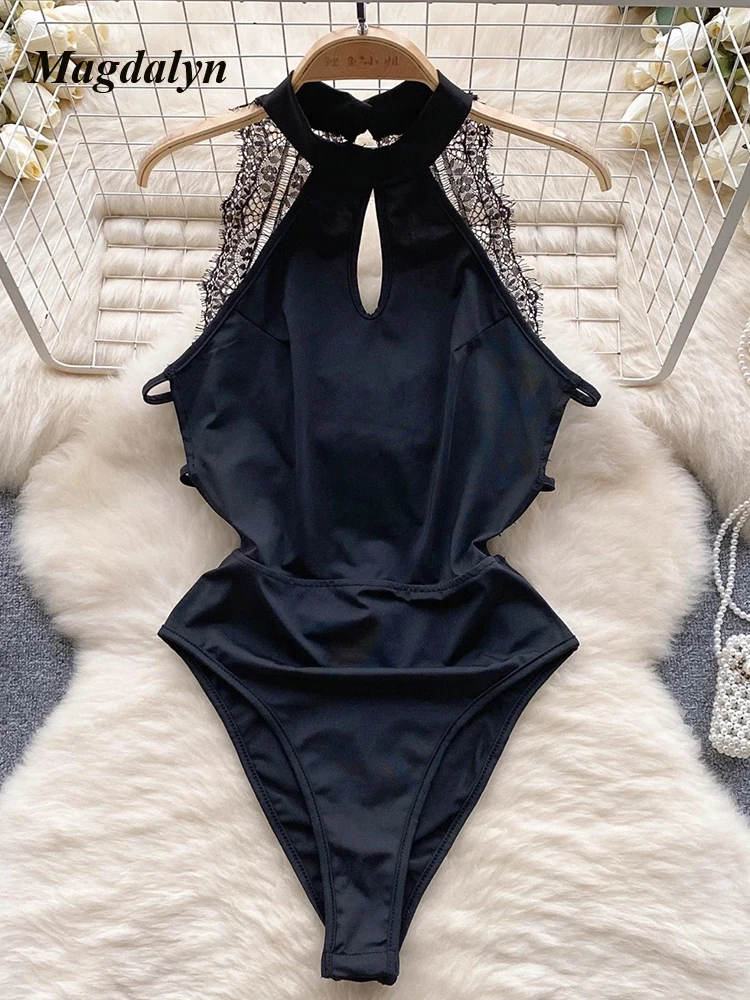 Magdalyn Women Sleeveless Sexy Lace Patchwork Bodysuits Fashion Solid Tight Catsuits Beach Skinny One Piece Combination Rompers
Magdalyn Women Sleeveless Sexy Lace Patchwork Bodysuits Fashion Solid Tight Catsuits Beach Skinny One Piece Combination Rompers