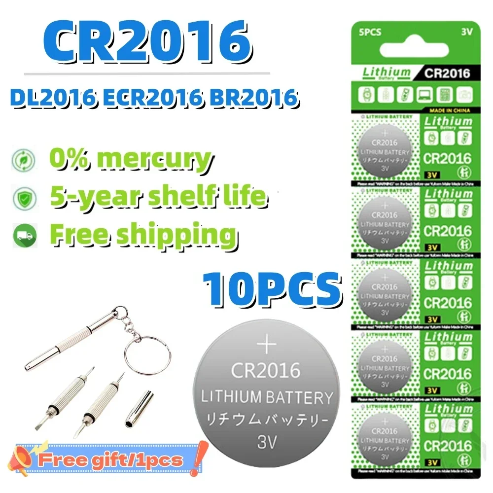 

3V CR2016 Button Batteries DL2016 BR2016 DL2016 LM2016 CR 2016 Cell Coin Lithium Battery For Watch Electronic Toy Calculators