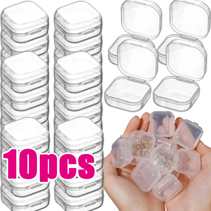 1-10pcs Mini Plastic Jewelry Box Square Transparent Flip Portable Jewelry Container and Packaging Earrings Small Display Case
1-10pcs Mini Plastic Jewelry Box Square Transparent Flip Portable Jewelry Container and Packaging Earrings Small Display Case