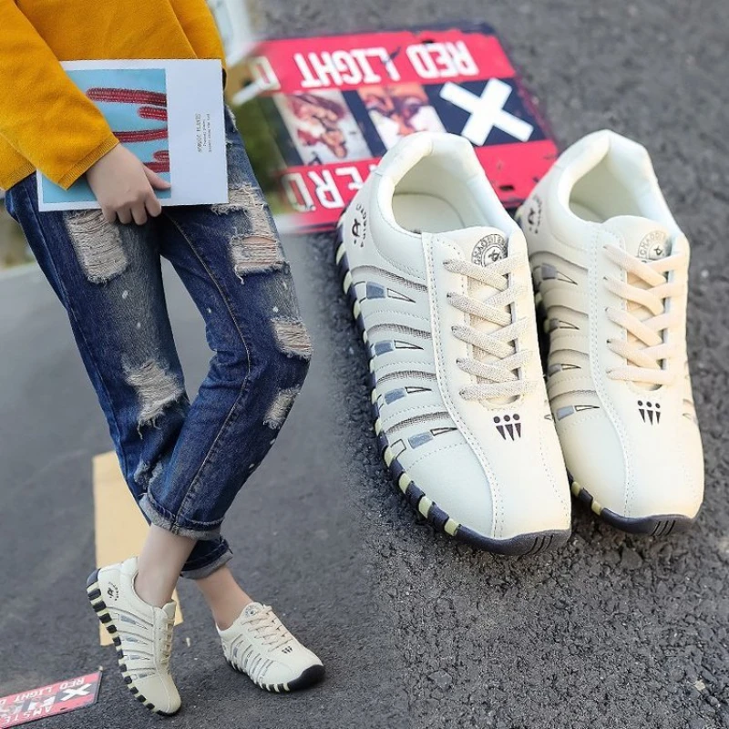

New Women's Sneakers Soft Fashion Flat Shoes for Women Breathable Outdoor Casual Shoes Lace up Women tenis Shoes Zapatos De Muje