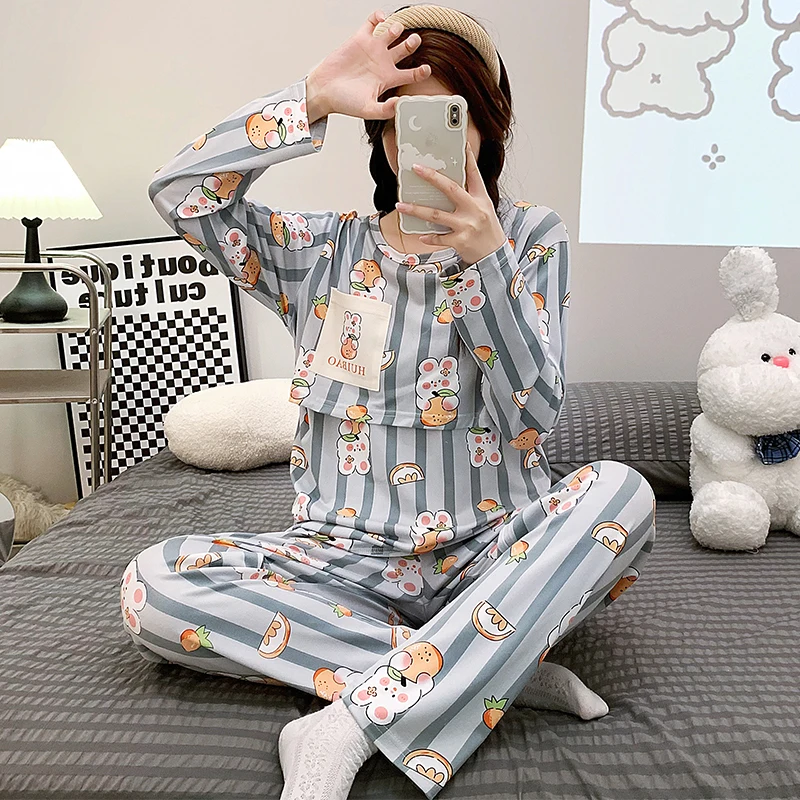 2024 Spring Postpartum Women Nursing Pajamas Sets Summer Breastfeeding Clothes Set Fashion Printed Maternity Sleepwear Lactation
2024 Spring Postpartum Women Nursing Pajamas Sets Summer Breastfeeding Clothes Set Fashion Printed Maternity Sleepwear Lactation