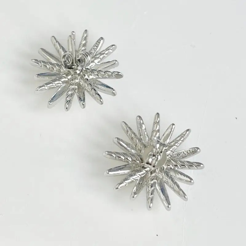 DY 19mm Sparkling Cubic Zirconia Stud Earrings Stylish Chic Double-layer Star Design White Gold Plated for Women
DY 19mm Sparkling Cubic Zirconia Stud Earrings Stylish Chic Double-layer Star Design White Gold Plated for Women