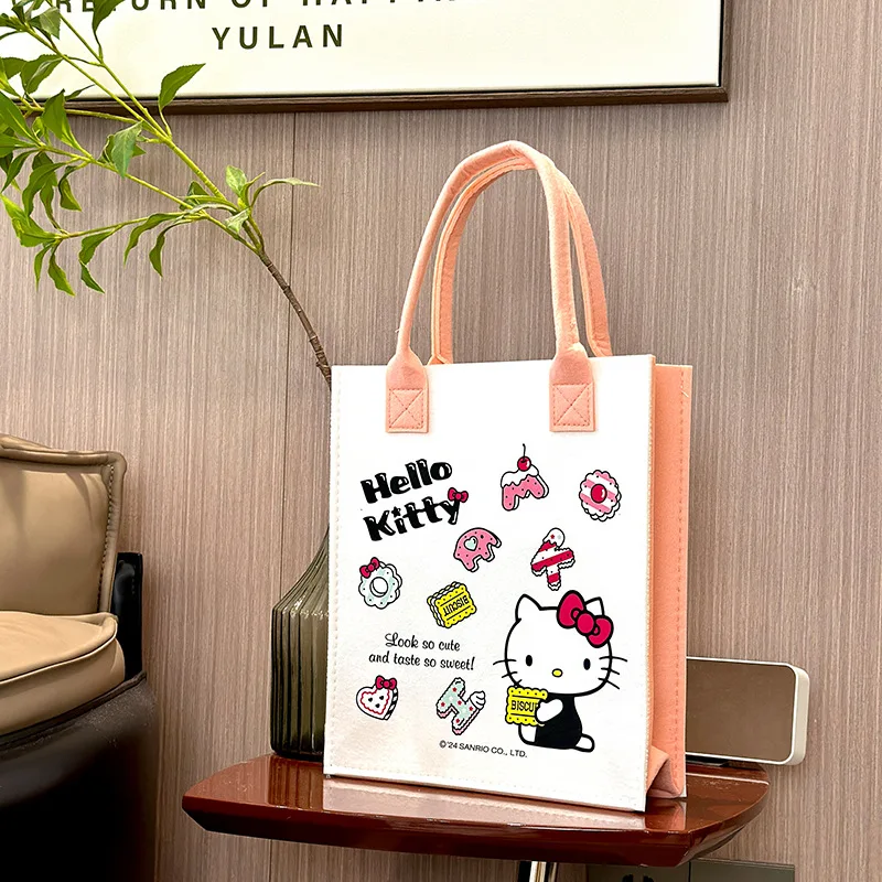Hello Kitty Student Large Capacity Handheld Bag Clothes Bag Cartoon Shopping Bag Girl Handheld Bag Felt Bag Womens Accessories
Hello Kitty Student Large Capacity Handheld Bag Clothes Bag Cartoon Shopping Bag Girl Handheld Bag Felt Bag Womens Accessories