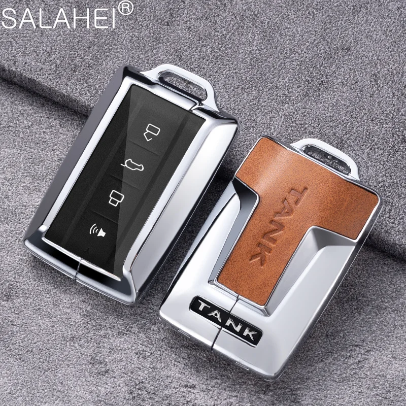 Zinc Alloy Leather TPU Car Remote Key Cover Case Set Holder For Great Wall GWM WEY TANK 300 500 Tank300 Tank500 Auto Accessories
Zinc Alloy Leather TPU Car Remote Key Cover Case Set Holder For Great Wall GWM WEY TANK 300 500 Tank300 Tank500 Auto Accessories