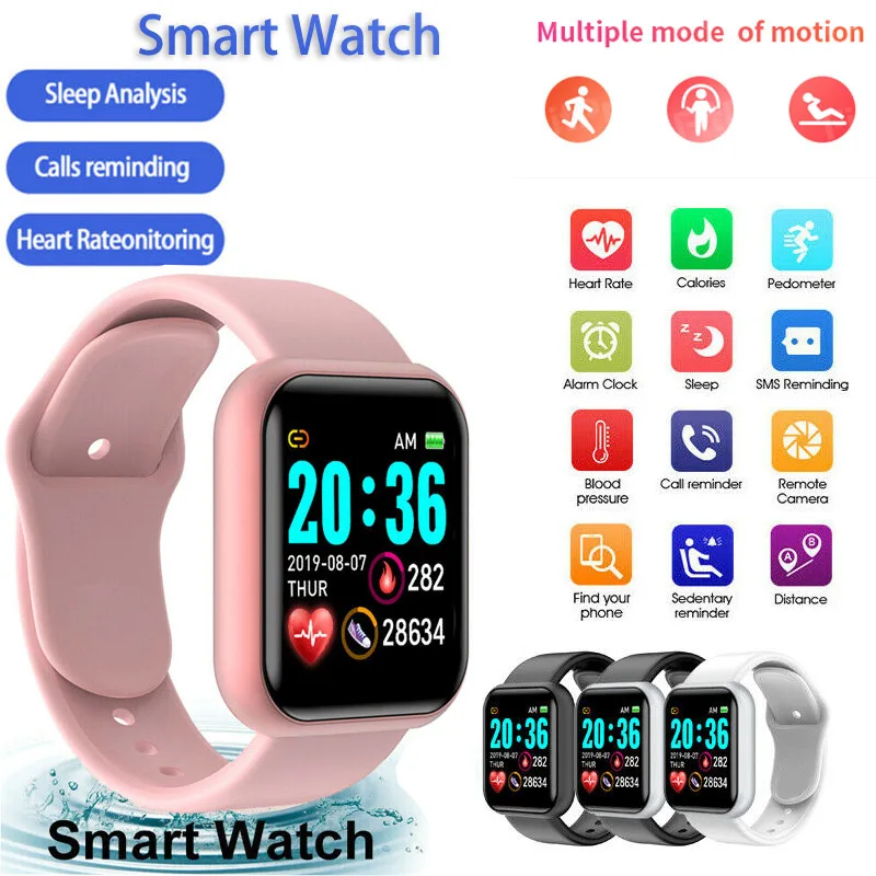 Digital Smart Sport Watch Men's Watches Digital Led Electronic Wristwatch Bluetooth Fitness Watches Women Kids Hours Pedometer 
Digital Smart Sport Watch Men's Watches Digital Led Electronic Wristwatch Bluetooth Fitness Watches Women Kids Hours Pedometer
