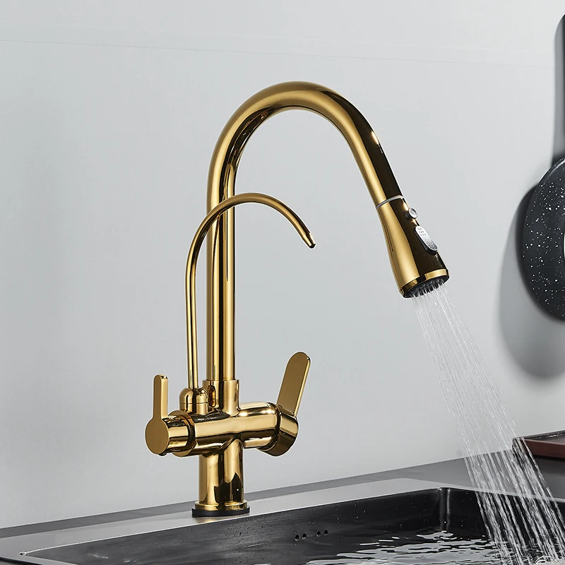 تسوق Matte Black Touch Kitchen Faucet with Pure Water Function Dual