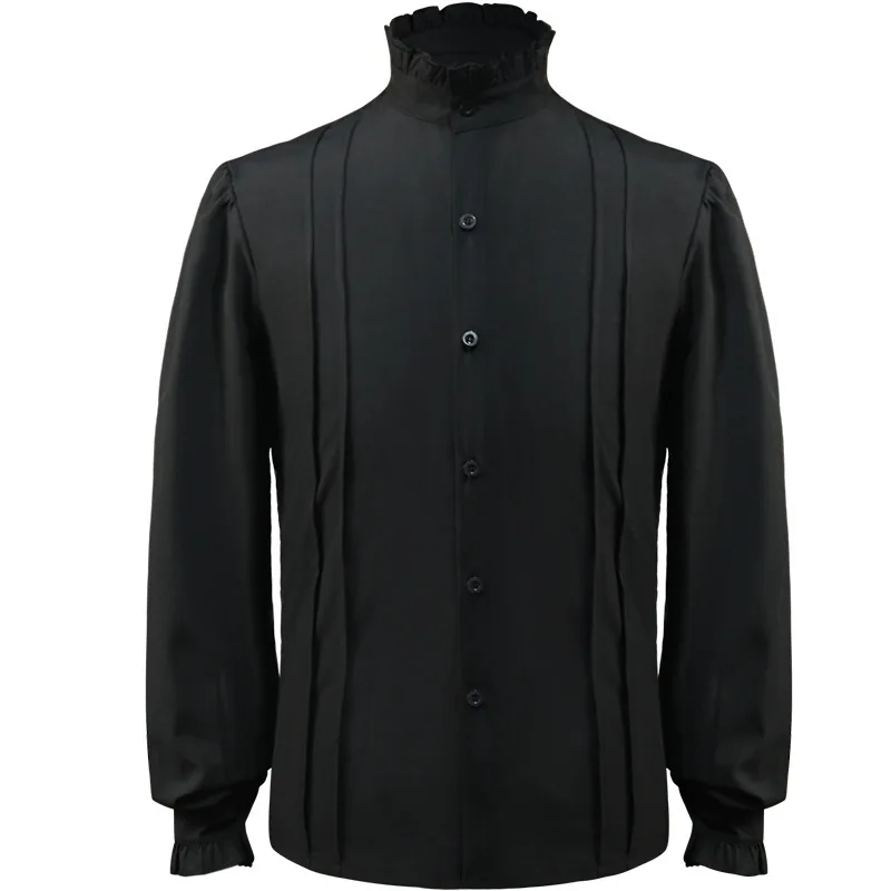 Mens Black Vintage Renaissance Medieval Shirts Steampunk Gothic Victorian Pirate Shirt Men Party Halloween Cosplay Costume Homme
Mens Black Vintage Renaissance Medieval Shirts Steampunk Gothic Victorian Pirate Shirt Men Party Halloween Cosplay Costume Homme