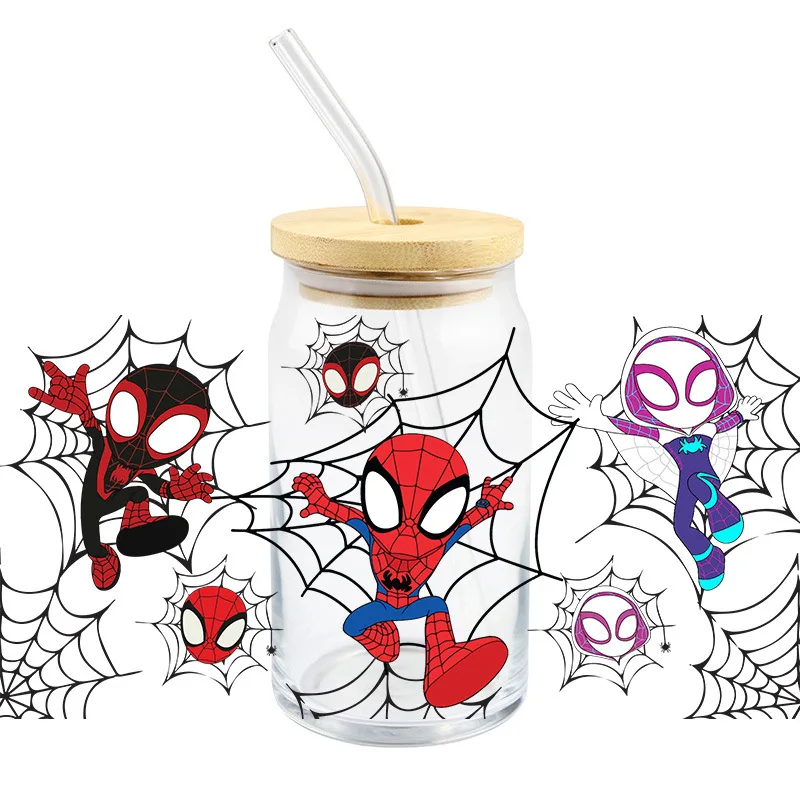 

Disney Marvel UV DTF Sticker For 16oz Toys Transfer Decal Sticker Custom Labels DIY Logo Selfadhesive