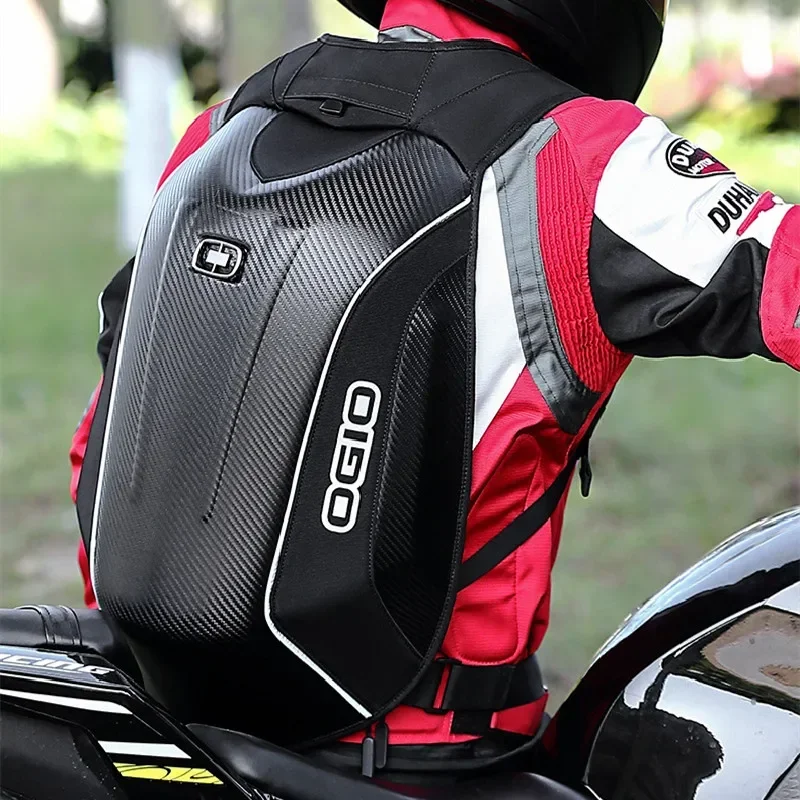 

Твердый мотоциклетный рюкзак OGIO 30-48L из углеродного волокна, сумки для мото-гоночного рыцаря, дорожная сумка для компьютера, закрытый шлем og1
