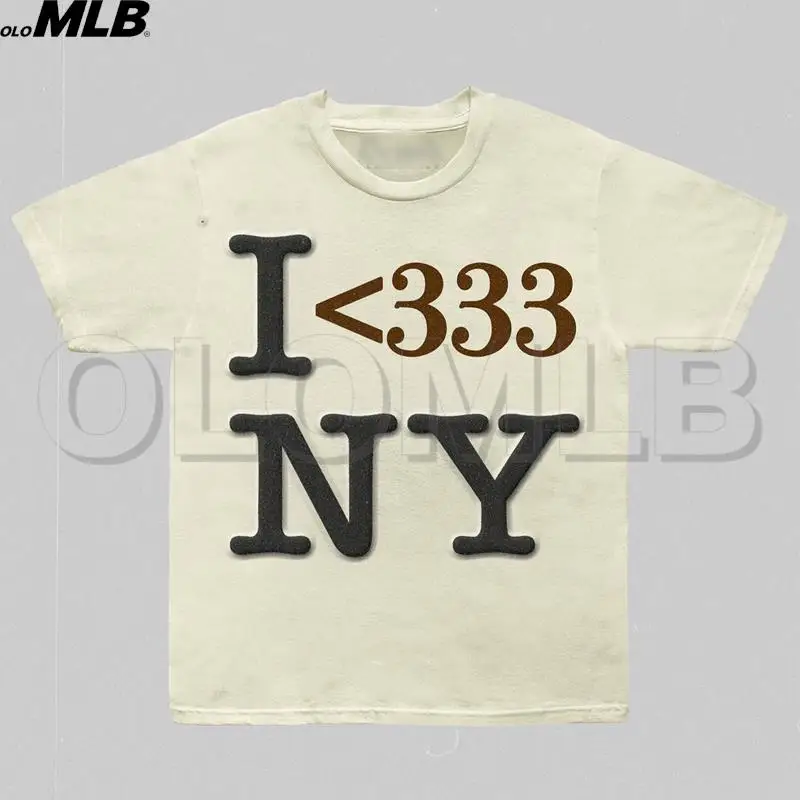I LOVE NY 333 Graphic Slogan T-shirt Men Punk Loose Tee Harajuku Aesthetic White Tops Tshirt 2022 Summer Fashion Y2k Clothes
I LOVE NY 333 Graphic Slogan T-shirt Men Punk Loose Tee Harajuku Aesthetic White Tops Tshirt 2022 Summer Fashion Y2k Clothes