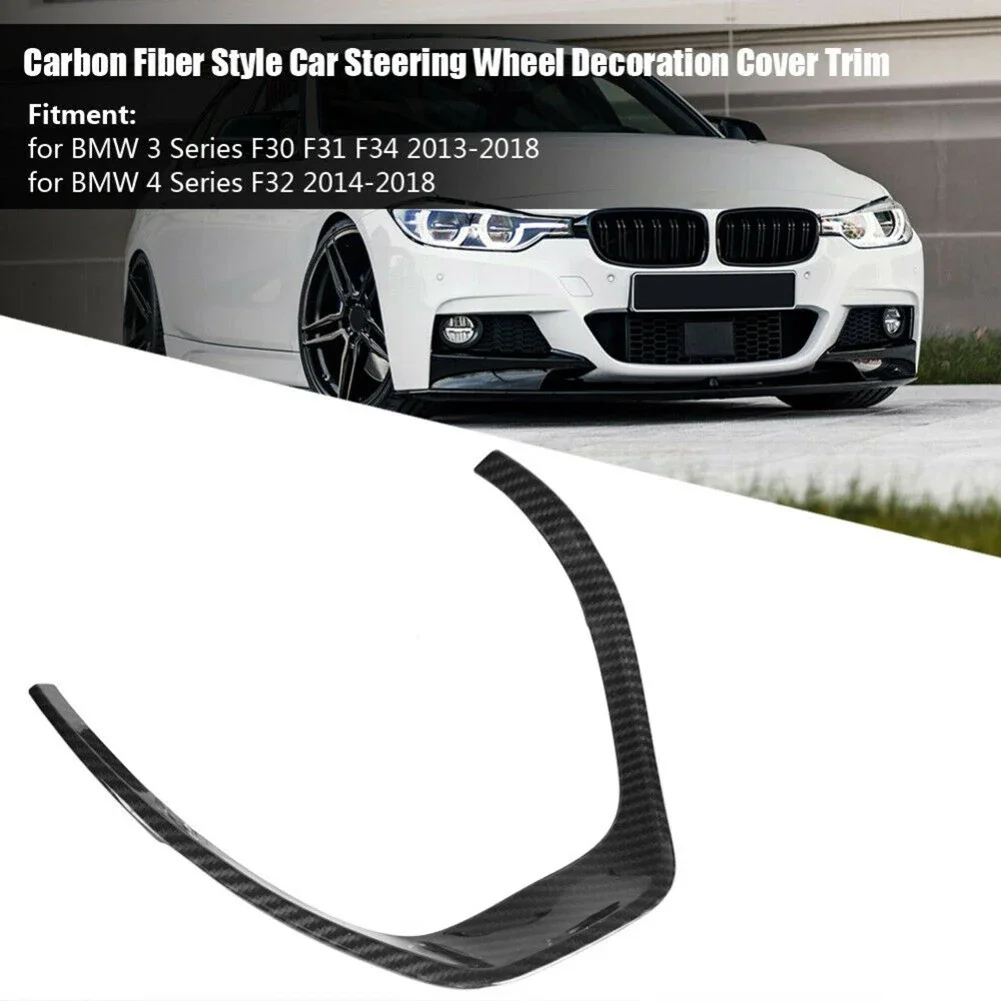 1x Carbon Fiber Black Steering Wheel Trim Cover Fits For BMW 1 3 Series F20 F30 F34 3GT 320i 328i 118i 2012-2016 Interior Parts
1x Carbon Fiber Black Steering Wheel Trim Cover Fits For BMW 1 3 Series F20 F30 F34 3GT 320i 328i 118i 2012-2016 Interior Parts