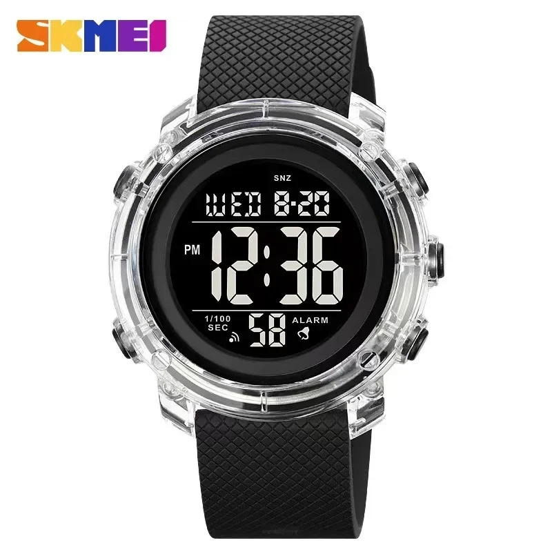 

SKMEI 1996 Calendar Clock reloj hombre Japan Digital movement LED Light Watch Mens Women 5Bar Waterproof Countdown Wristwatches