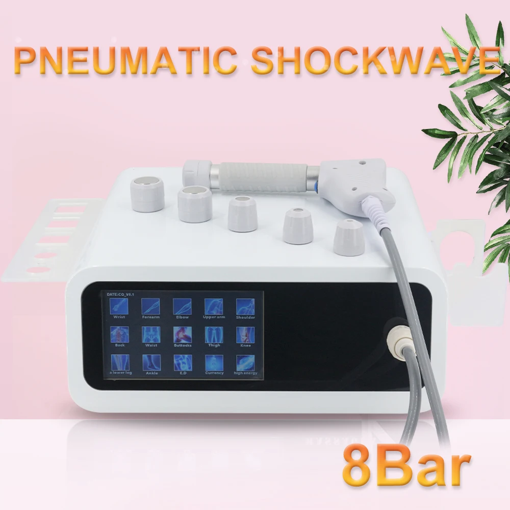 

Pneumatic Shockwave Therapy Machine For ED Treatment And Pain Relief 8Bar Professional Shock Wave Body Relaxation Massager New