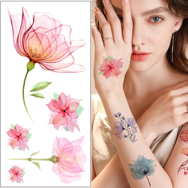 Flower Butterfly Temporary Tattoos Stickers Hand Body Art Waterproof Fake Tattoos Black Rose Women Girls Water Transfer Tattoo 
Flower Butterfly Temporary Tattoos Stickers Hand Body Art Waterproof Fake Tattoos Black Rose Women Girls Water Transfer Tattoo