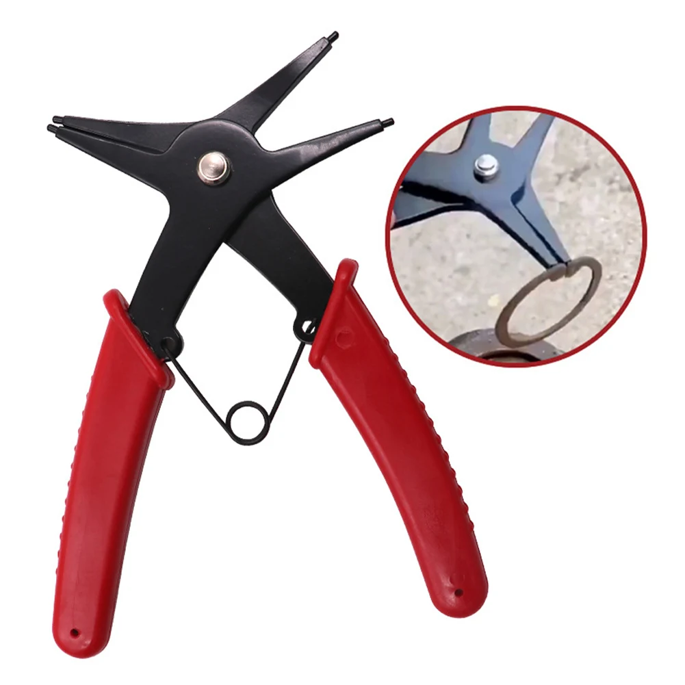 High Carbon Steel Snap Ring Pliers 2 in 1 Circlip Pliers for Inner Outer Circlip Retaining Ring Plier Hand-held Disassembly Tool
High Carbon Steel Snap Ring Pliers 2 in 1 Circlip Pliers for Inner Outer Circlip Retaining Ring Plier Hand-held Disassembly Tool