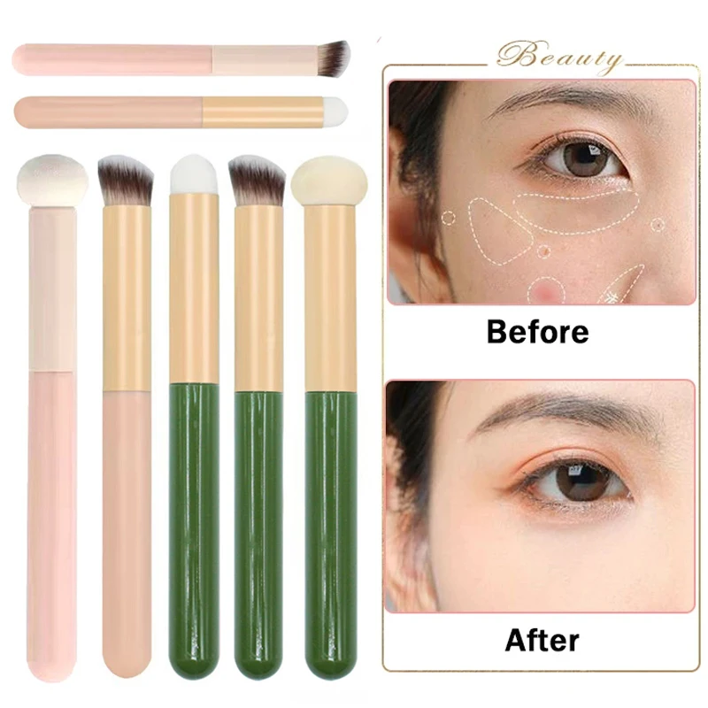Makeup Brushes Concealer Angled Seamless Cover Brushes Makeup Small Mushroom Concealer Brush For Spots Acne Marks Dark Circles
Makeup Brushes Concealer Angled Seamless Cover Brushes Makeup Small Mushroom Concealer Brush For Spots Acne Marks Dark Circles