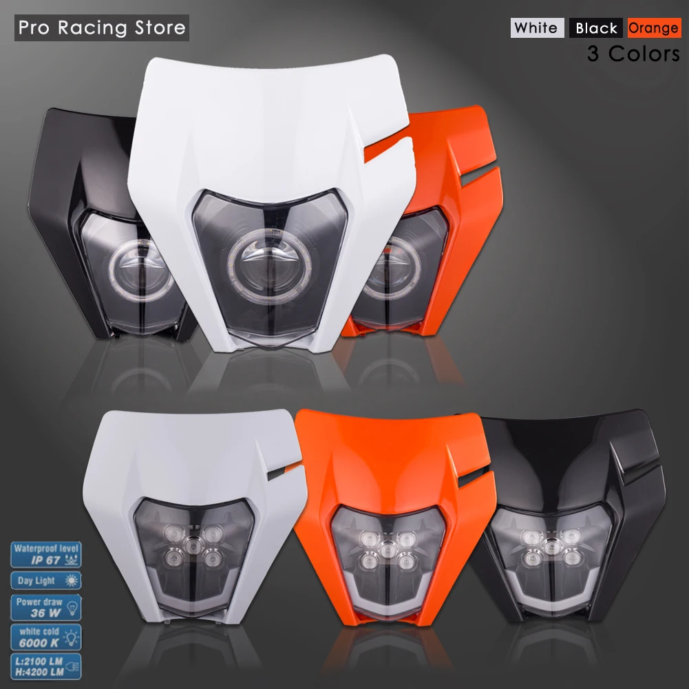 Motorcycle New LED Headlight Headlamp Head Lamp Light For KTM EXC EXCF SX SXF XC XCF XCW XCFW 125 150 250 300 350 450 530
Motorcycle New LED Headlight Headlamp Head Lamp Light For KTM EXC EXCF SX SXF XC XCF XCW XCFW 125 150 250 300 350 450 530