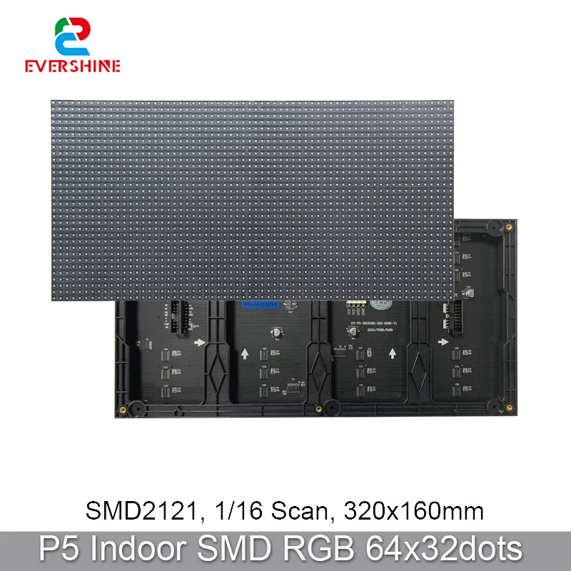 

P5 Indoor Matrix Panel RGB 320x160 Module LED Full-Color Display SMD2121 Light 64x32 Pixels 16Scan Screen Advertising Video Wall