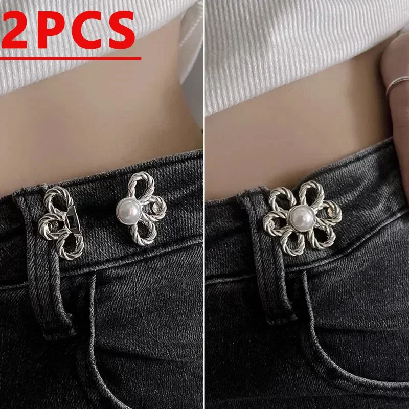 Waist Metal Flower Adjustable Tighten Invisibility Simple Decoration Couple Buckles Pants Skirts Size Change From Large To Small
Waist Metal Flower Adjustable Tighten Invisibility Simple Decoration Couple Buckles Pants Skirts Size Change From Large To Small