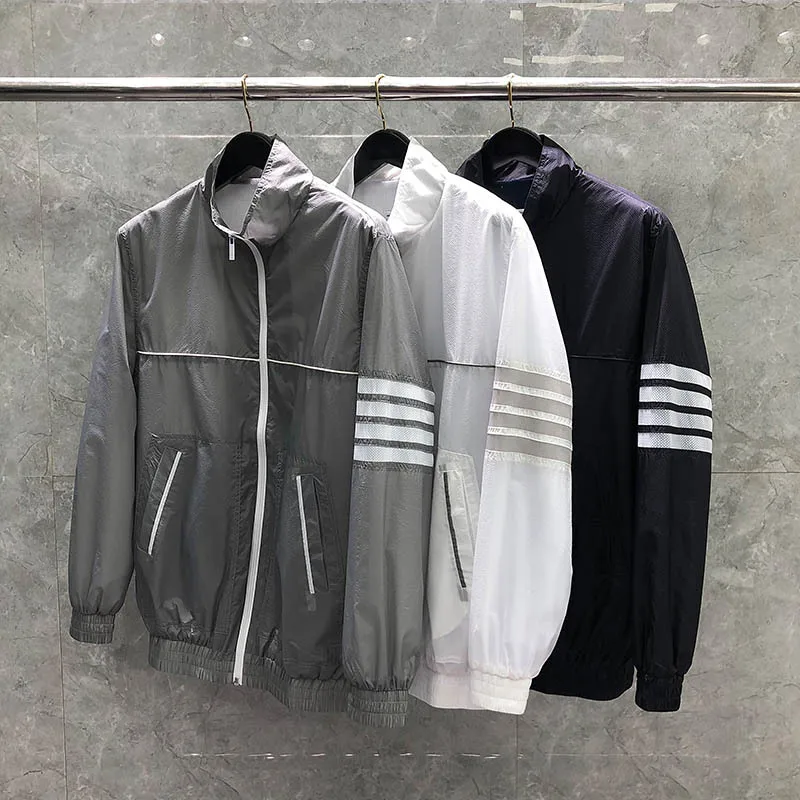 Summer Women Jacket Sun Protect UV Protection Striped Zipper Jacket Stand Collar Casual Thin Outerwear Sport Wear Running Wear
Summer Women Jacket Sun Protect UV Protection Striped Zipper Jacket Stand Collar Casual Thin Outerwear Sport Wear Running Wear