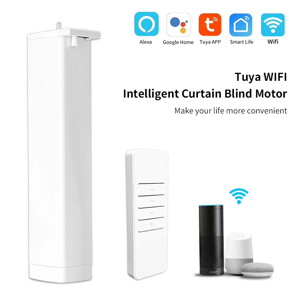 Tuya WiFi Smart Ultra Curtain quiet Motor Smart Home Electric Curtain Motors 22.5CM APP Voice Control For Alexa Google Home
Tuya WiFi Smart Ultra Curtain quiet Motor Smart Home Electric Curtain Motors 22.5CM APP Voice Control For Alexa Google Home