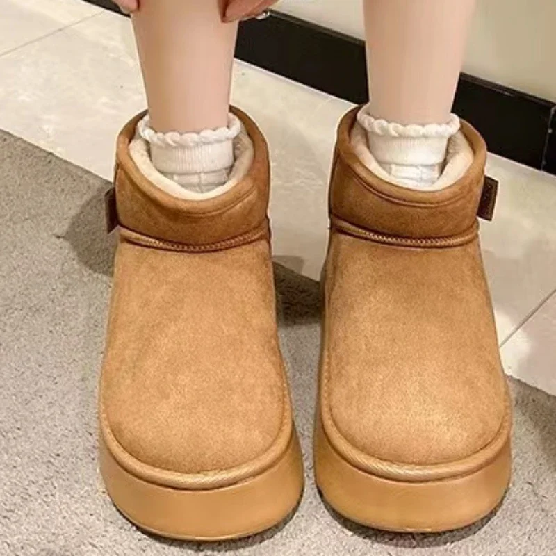 Women's Shoes 2023 New Slip on Women's Boots Winter Round Toe Solid Flock Plush Warm Mid Heel Water Proof Casual Snow Boots
Women's Shoes 2023 New Slip on Women's Boots Winter Round Toe Solid Flock Plush Warm Mid Heel Water Proof Casual Snow Boots