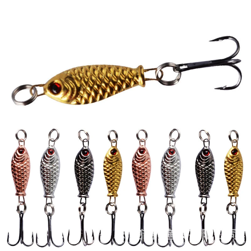 

Mini Rotating Metal VIB Bait 3.2cm 5g Spinner Spoon Fishing Lures Jigs Trout Wobbler Fly Fishing Hard Baits Winter Tackle Pesca